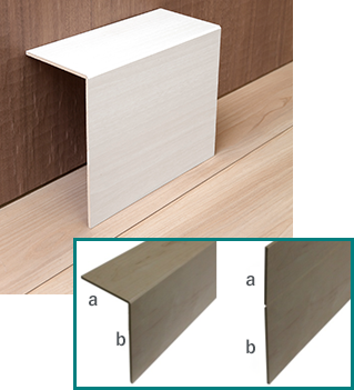 a : 100× b : 180×長 1,950×厚 4 (mm)